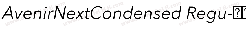 AvenirNextCondensed Regu字体转换